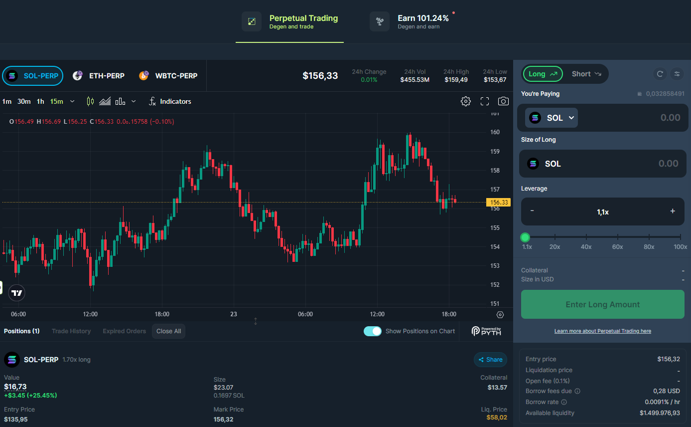 Perpetual Trading na Jupiter