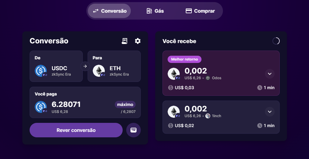 Swap na Jumper utilizando a Odos