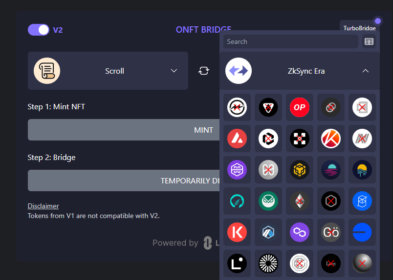 interação com Scroll e diversas redes através do Merkly